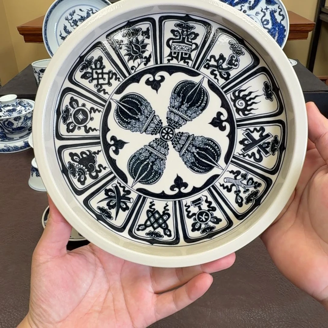 瓷片金刚杂宝纹壶承元经秘旨