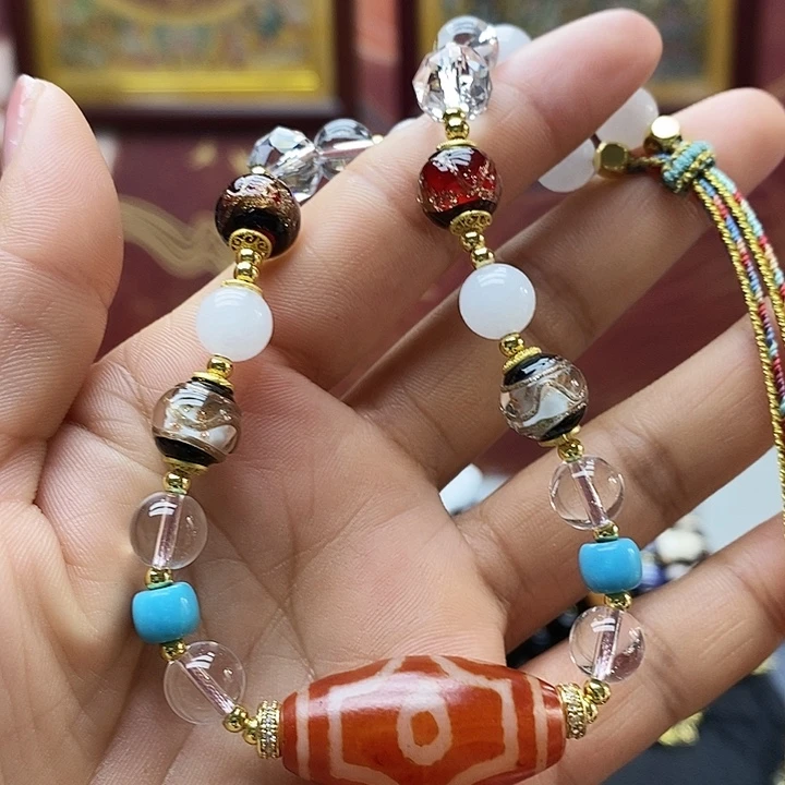 玛瑙/玉髓合金颈饰