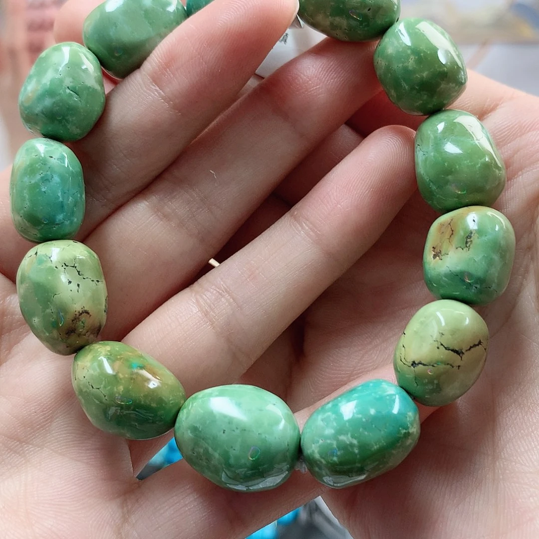 未镶嵌绿松石珠宝奇石心**福