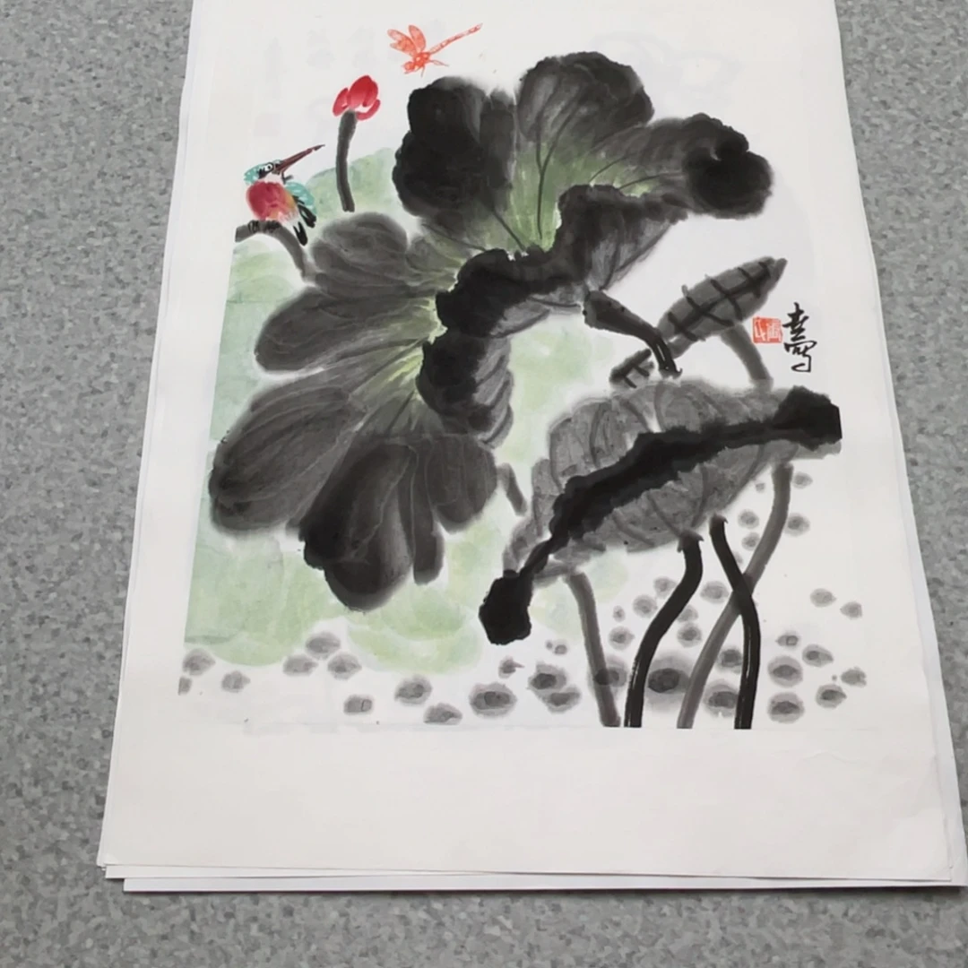 国画1.4平尺国画作品