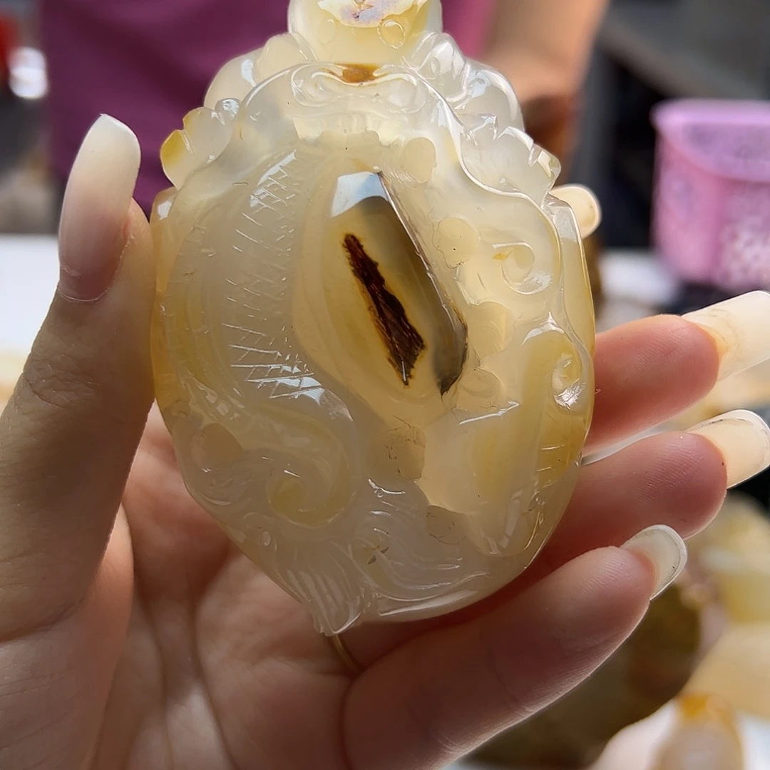 玛瑙/玉髓未镶嵌吊坠(不含链)