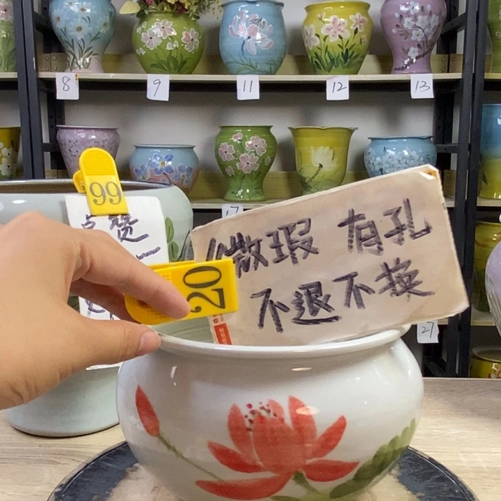 景德镇高温陶瓷花盆