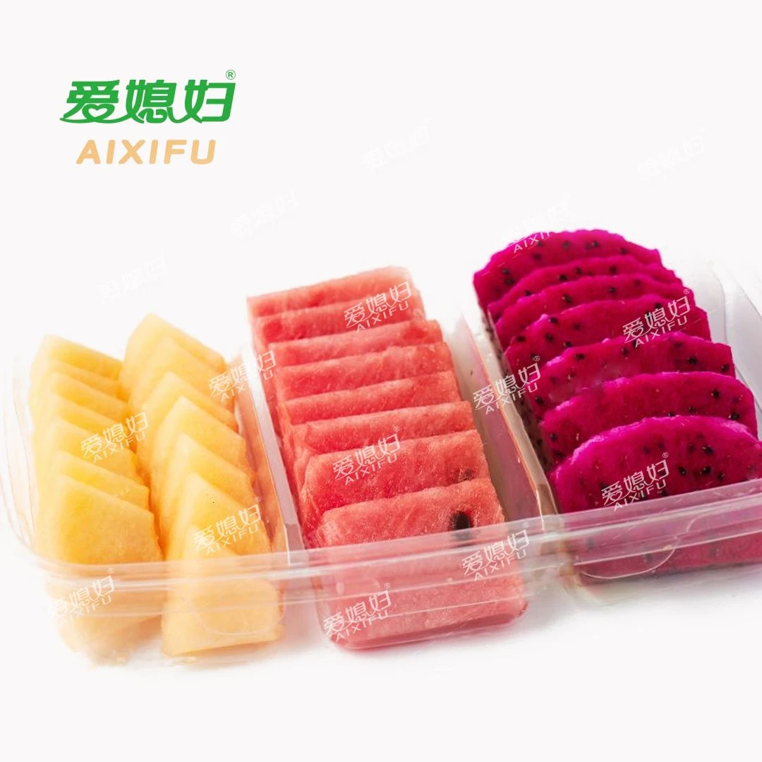果切【大三拼】西瓜+红心火龙果+哈密瓜.600g新鲜水果