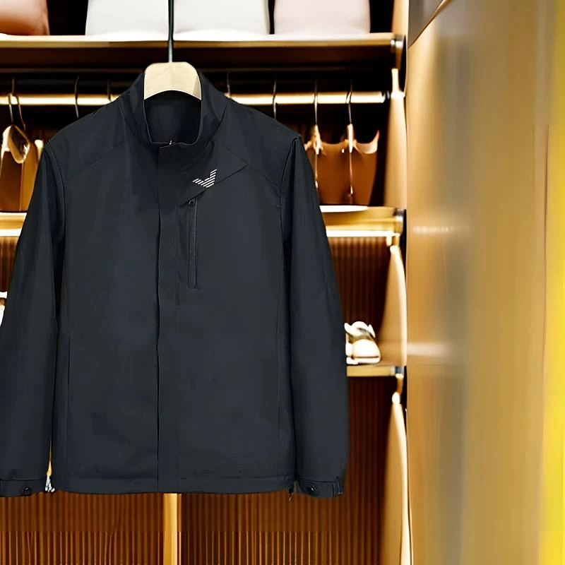 1920-春秋户外男装欧货简约潮流百搭立领夹克外套男款
