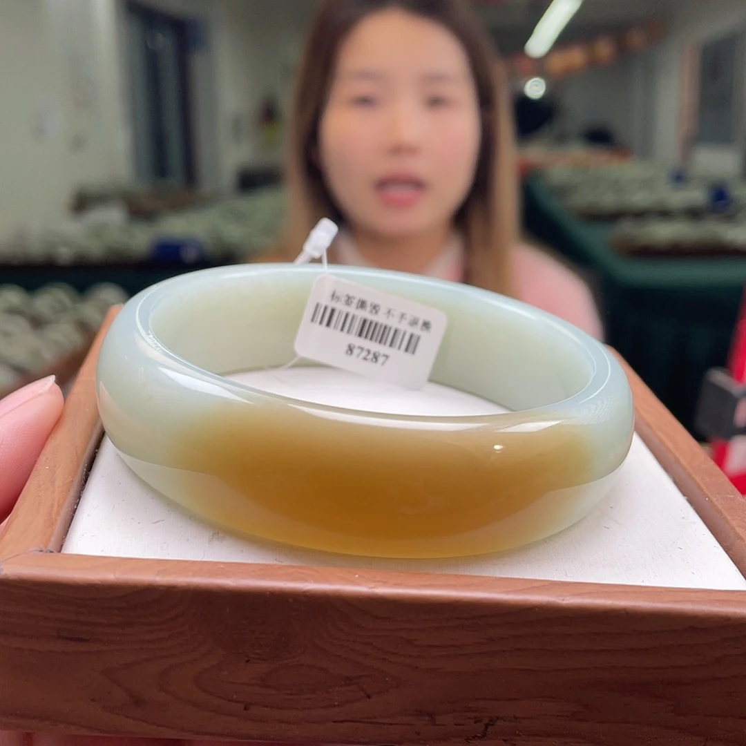 和田玉手镯未镶嵌63 64 65