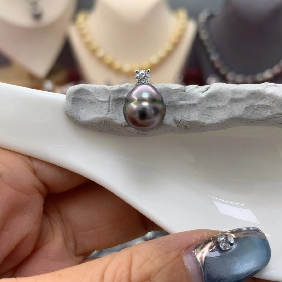 海水珍珠颈饰银S925镶嵌?*?