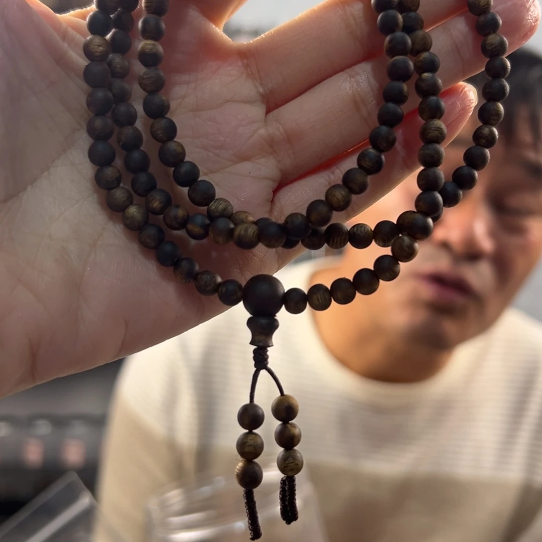沉香手串奇楠沉香卡5/10g沉水浮圆多多样性发一