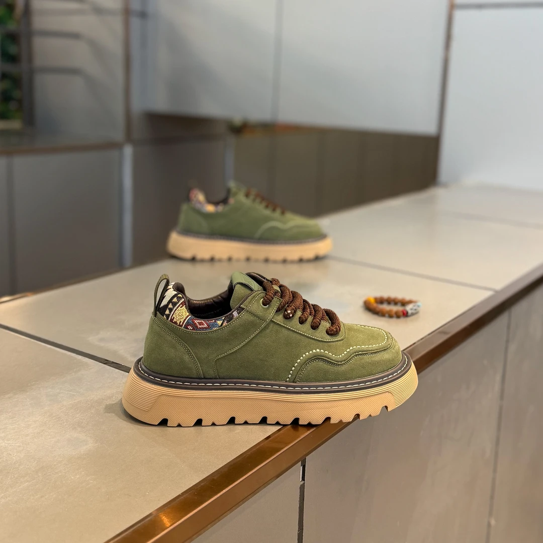 秋冬新款男鞋轻奢高级感男士休闲鞋加绒棉鞋轻底百搭时尚国潮潮鞋