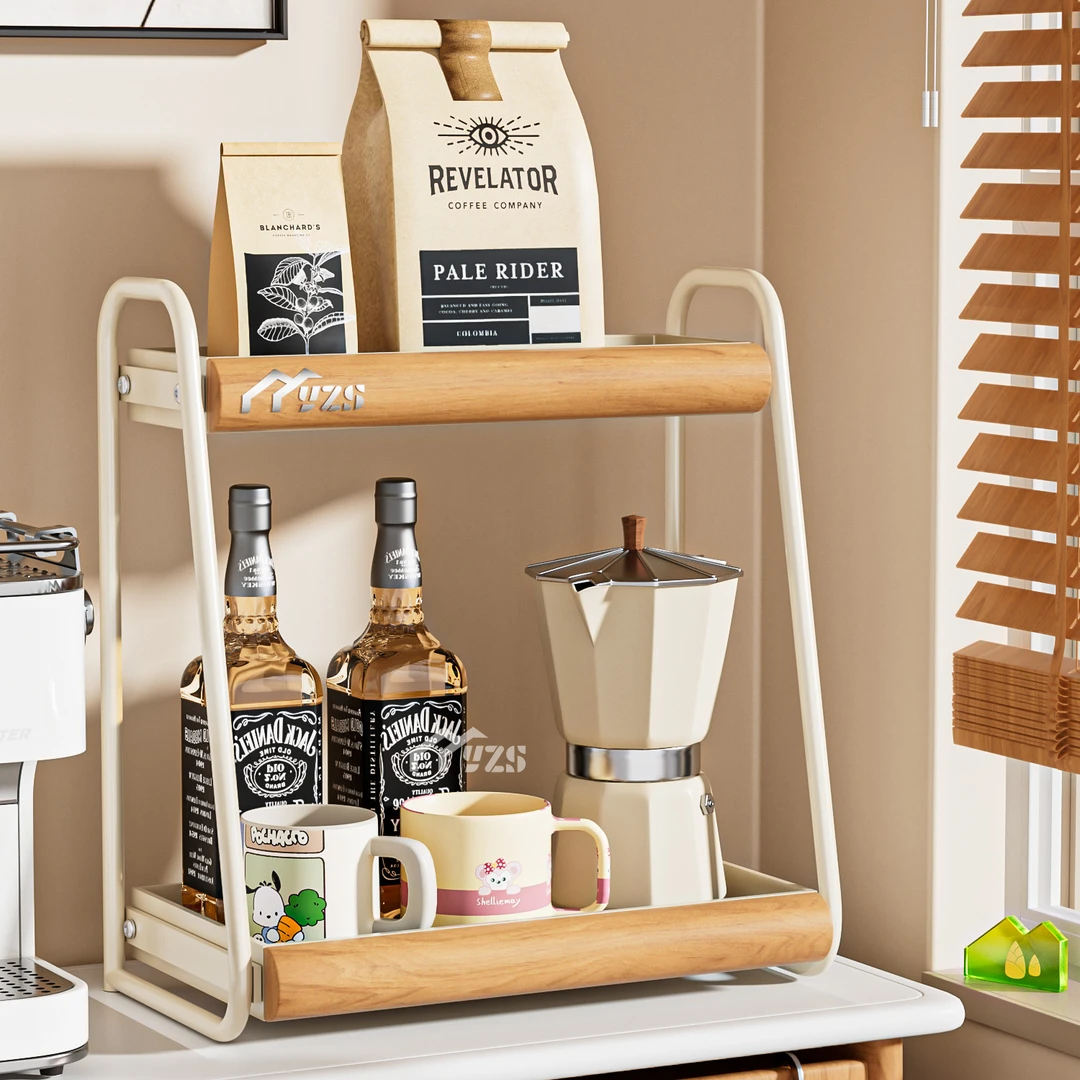 豫之曙新款中古风调料品置物架厨房台面调味瓶罐盒油盐酱醋收纳架