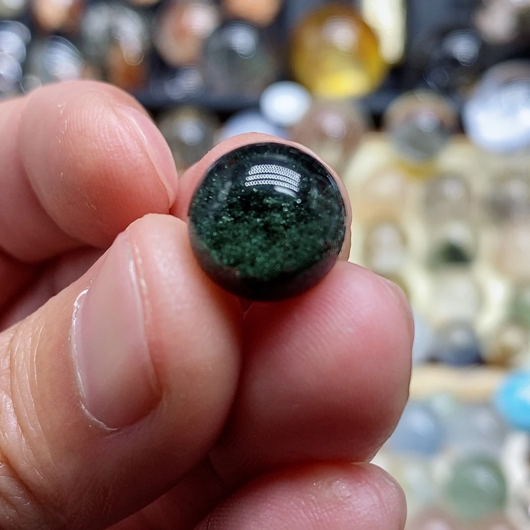 水晶单珠未镶嵌蜂*煤天然水晶打孔不退不换