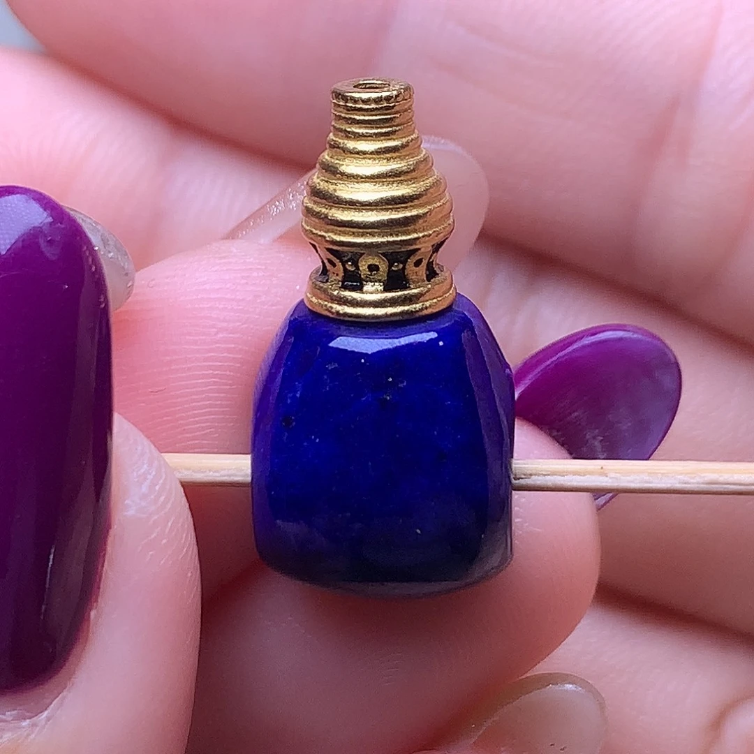 青金石银S925镶嵌11.8m三通