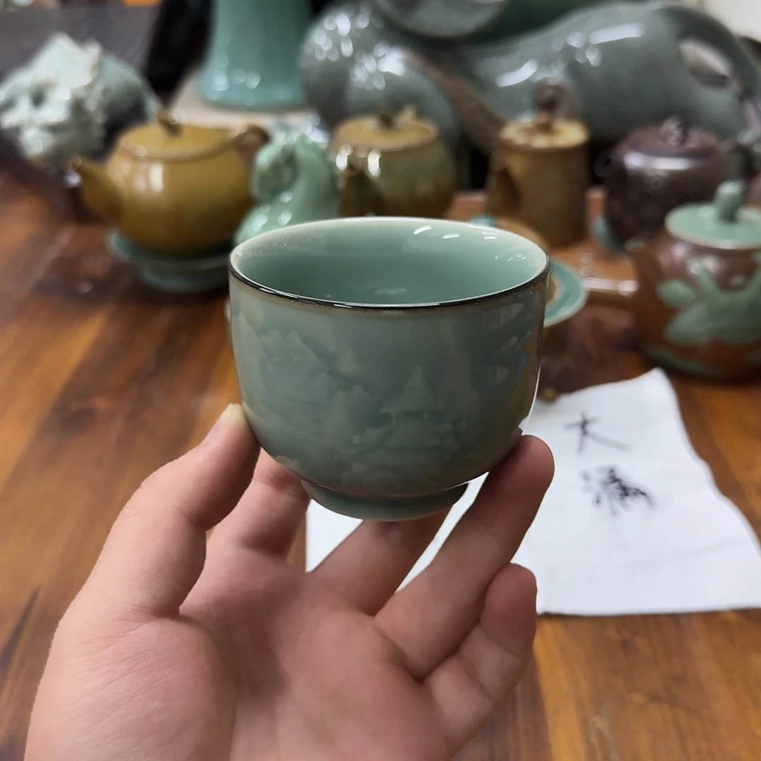 小仲青瓷茶具微瑕3104