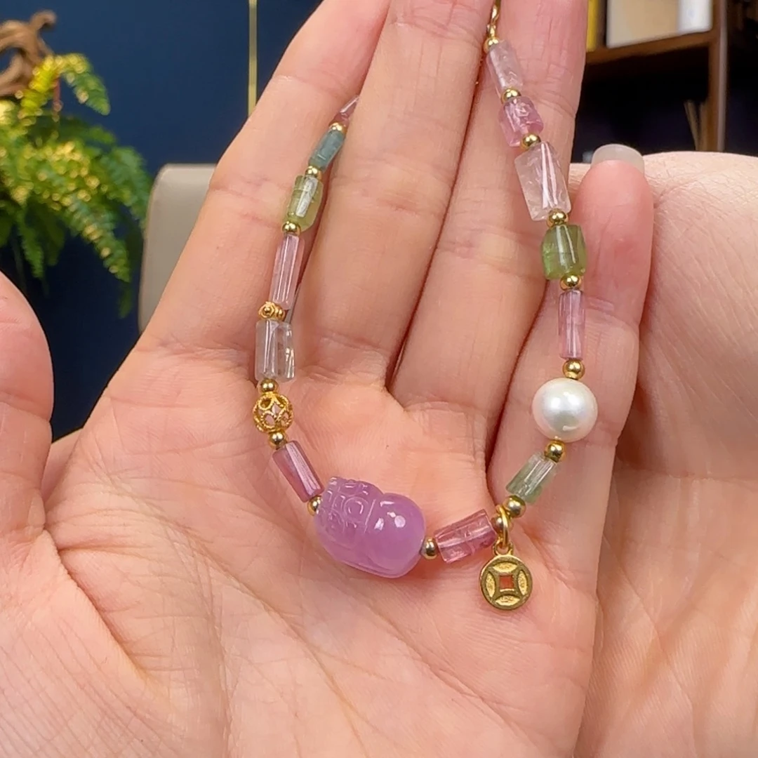 锂辉石手串未镶嵌O**?11111111111