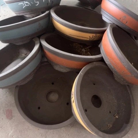 紫砂花盆100-10。       20.5-7