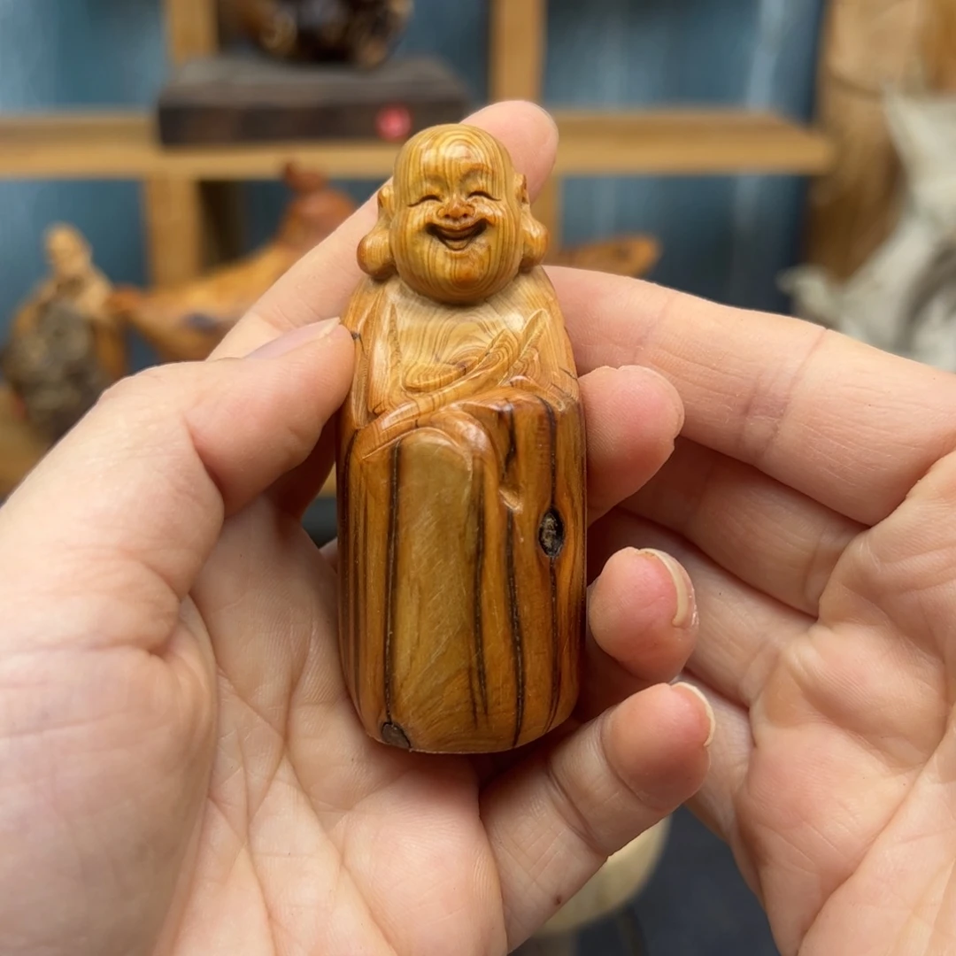 木崖柏木摆件手把件