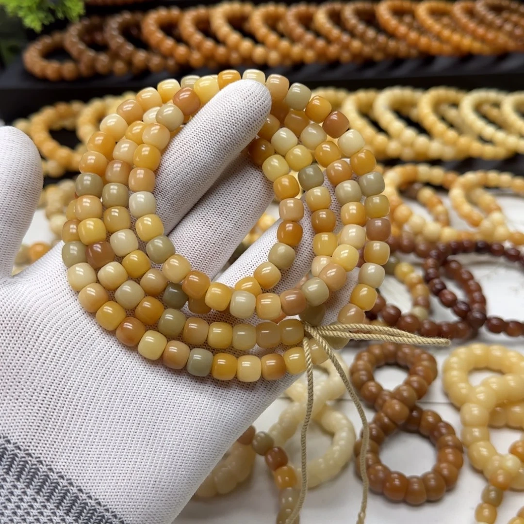 菩提根/象牙果手串8*9鬼工5年