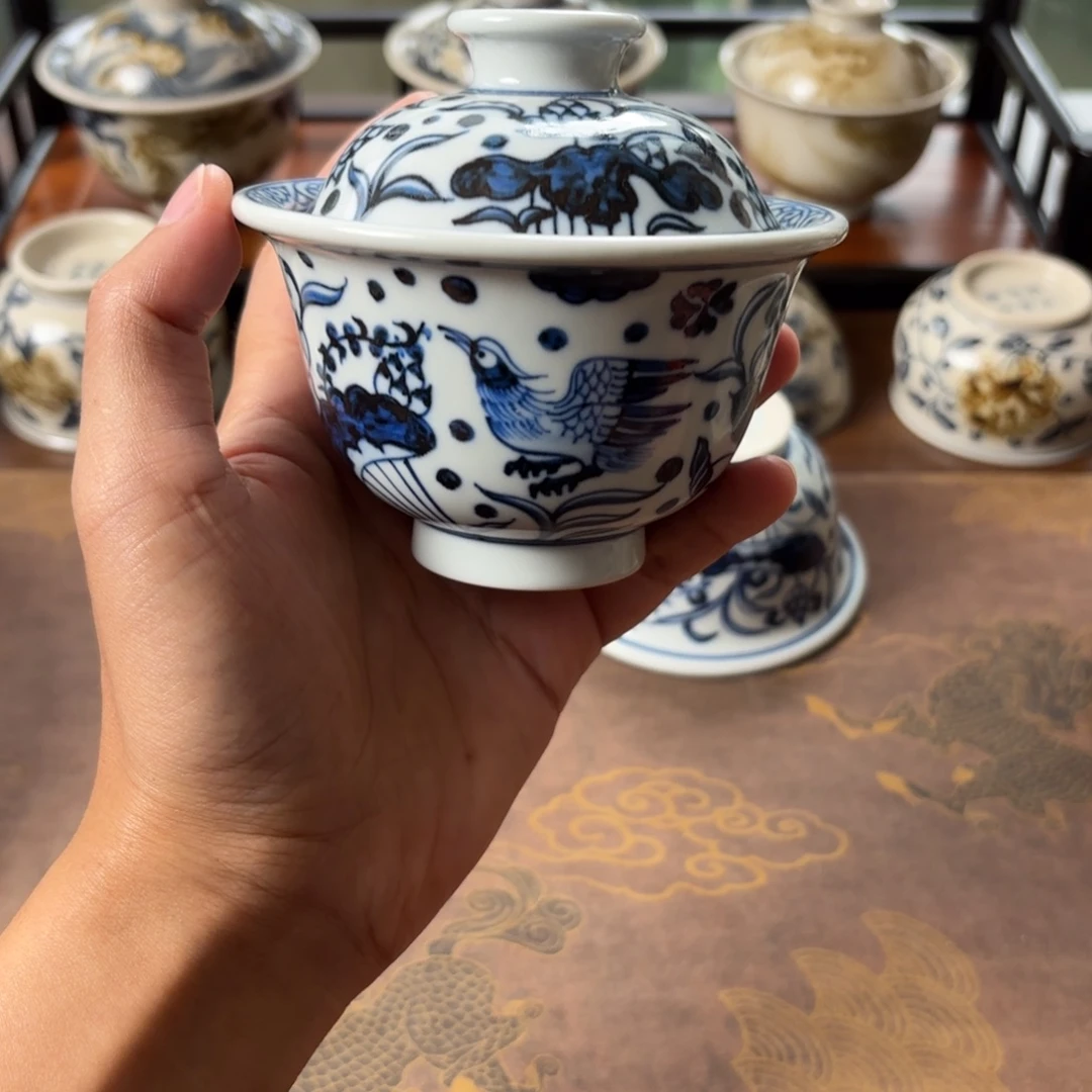 摆件景德镇手绘茶器