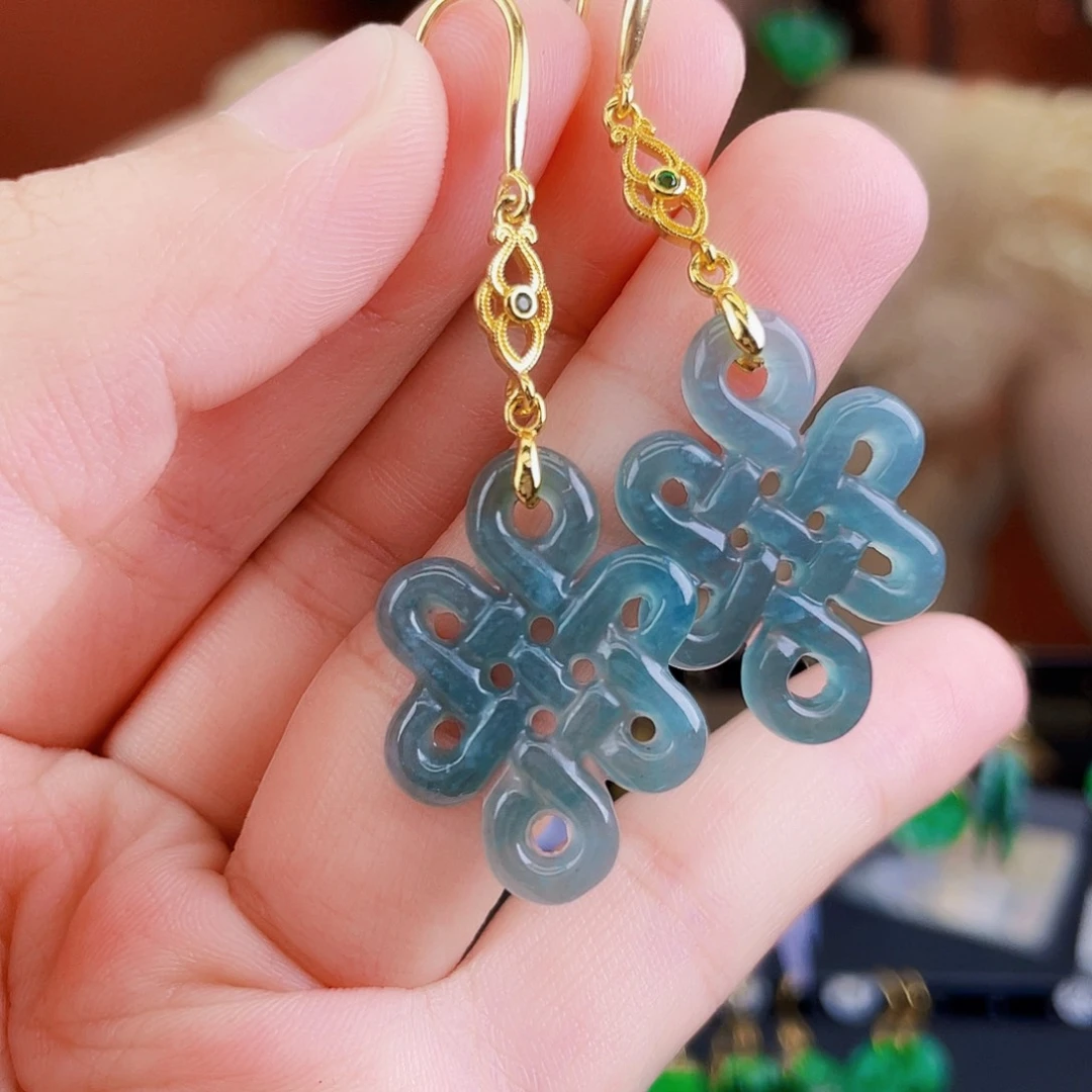 翡翠未镶嵌耳饰饰品