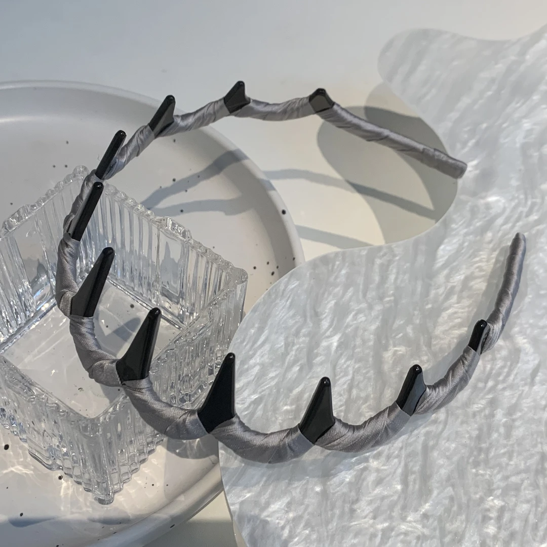 FF037｜发箍｜高级灰防滑大齿1cm｜淘贩