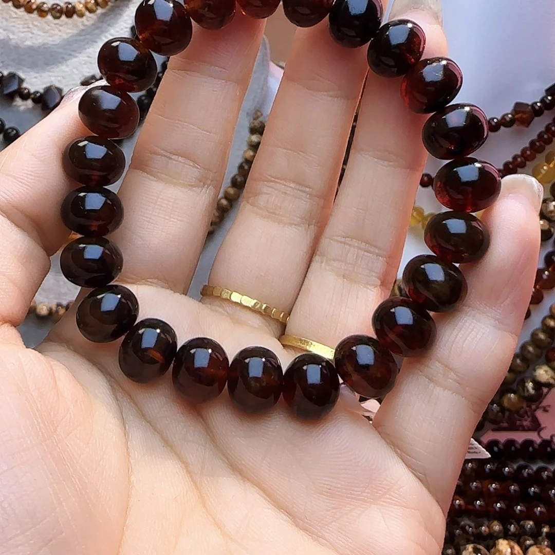 裸石琥珀未镶嵌10+血珀单圈