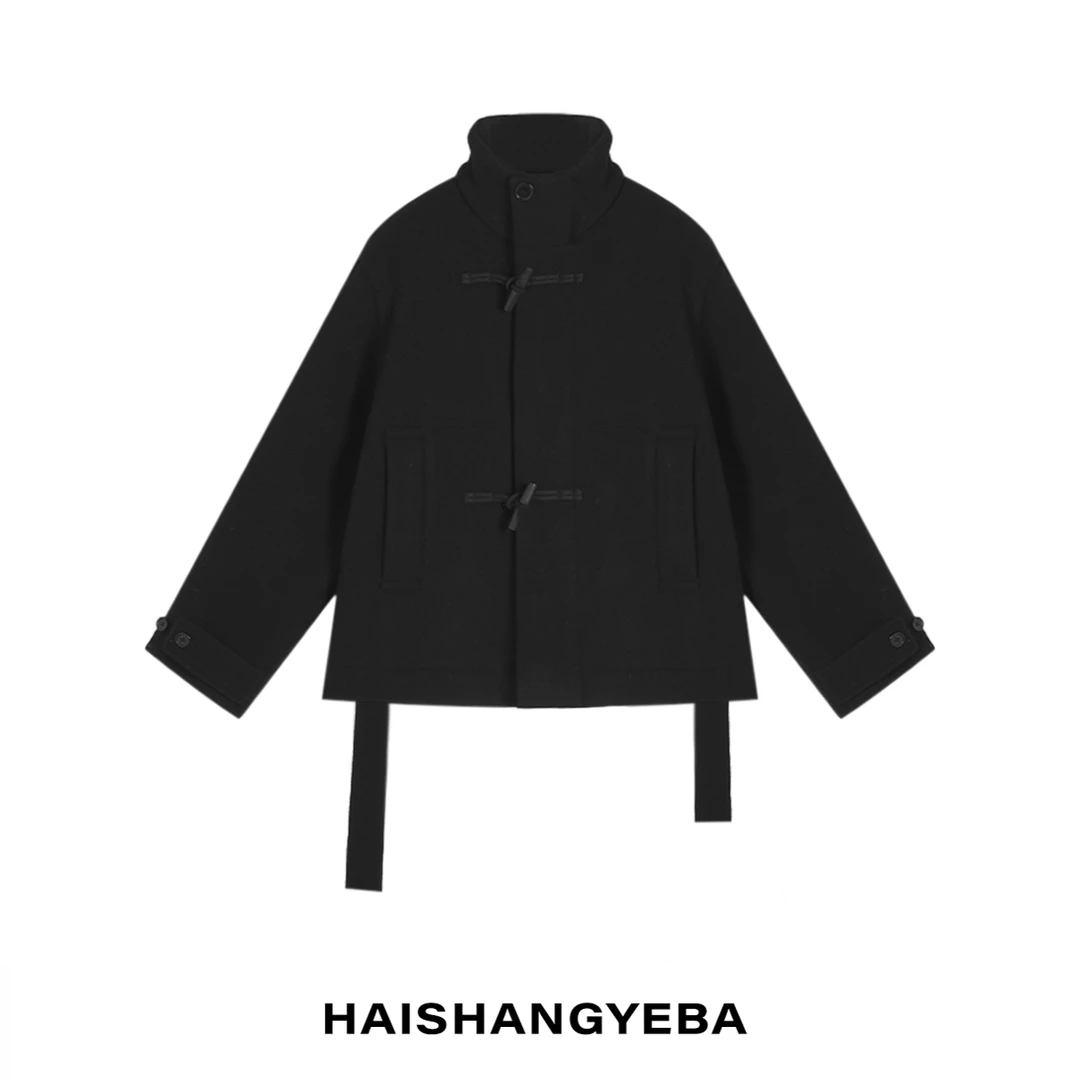 【海上叶爸】新款2024秋冬百搭澳洲羊毛柔软保暖气质毛呢外套