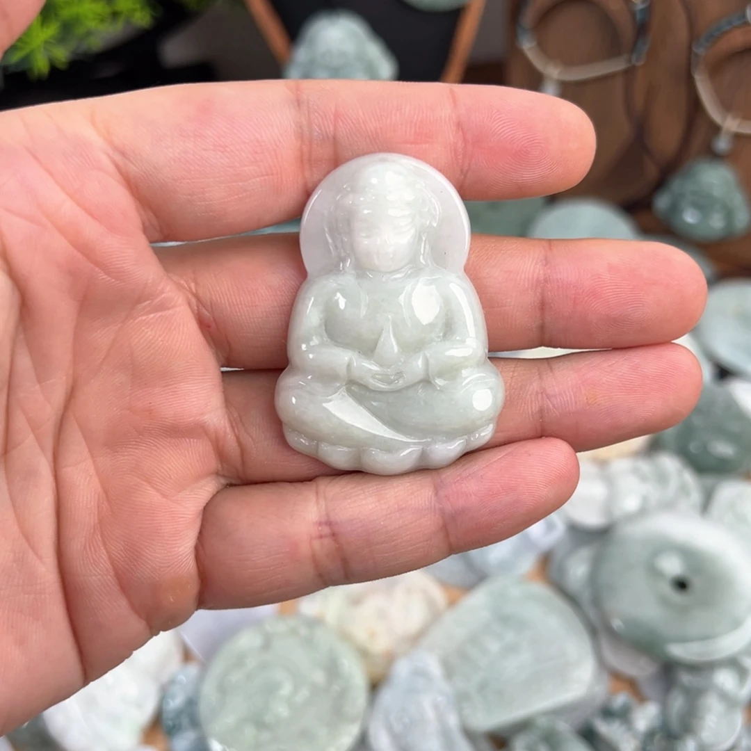 颈饰未镶嵌翡翠天然A货翡翠0014
