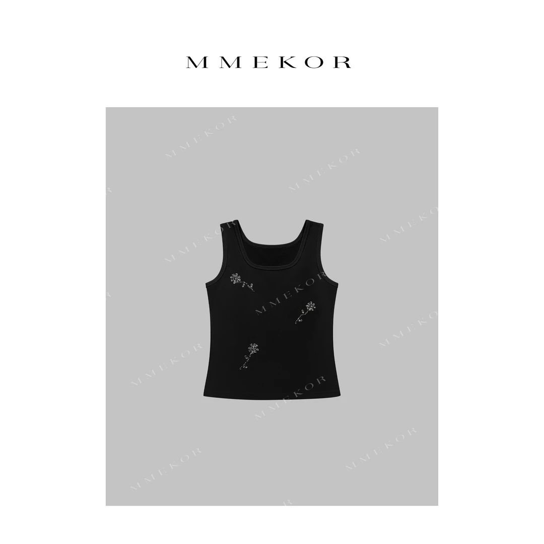 MMEKOR“荆棘玫瑰”吊带 2025新款千金玛德琳设计感上衣 89111