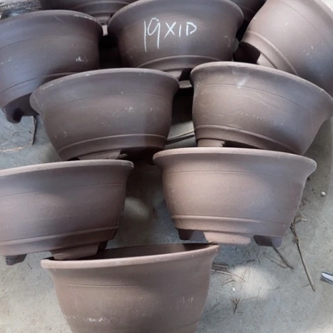 紫砂花盆100-10。19-10
