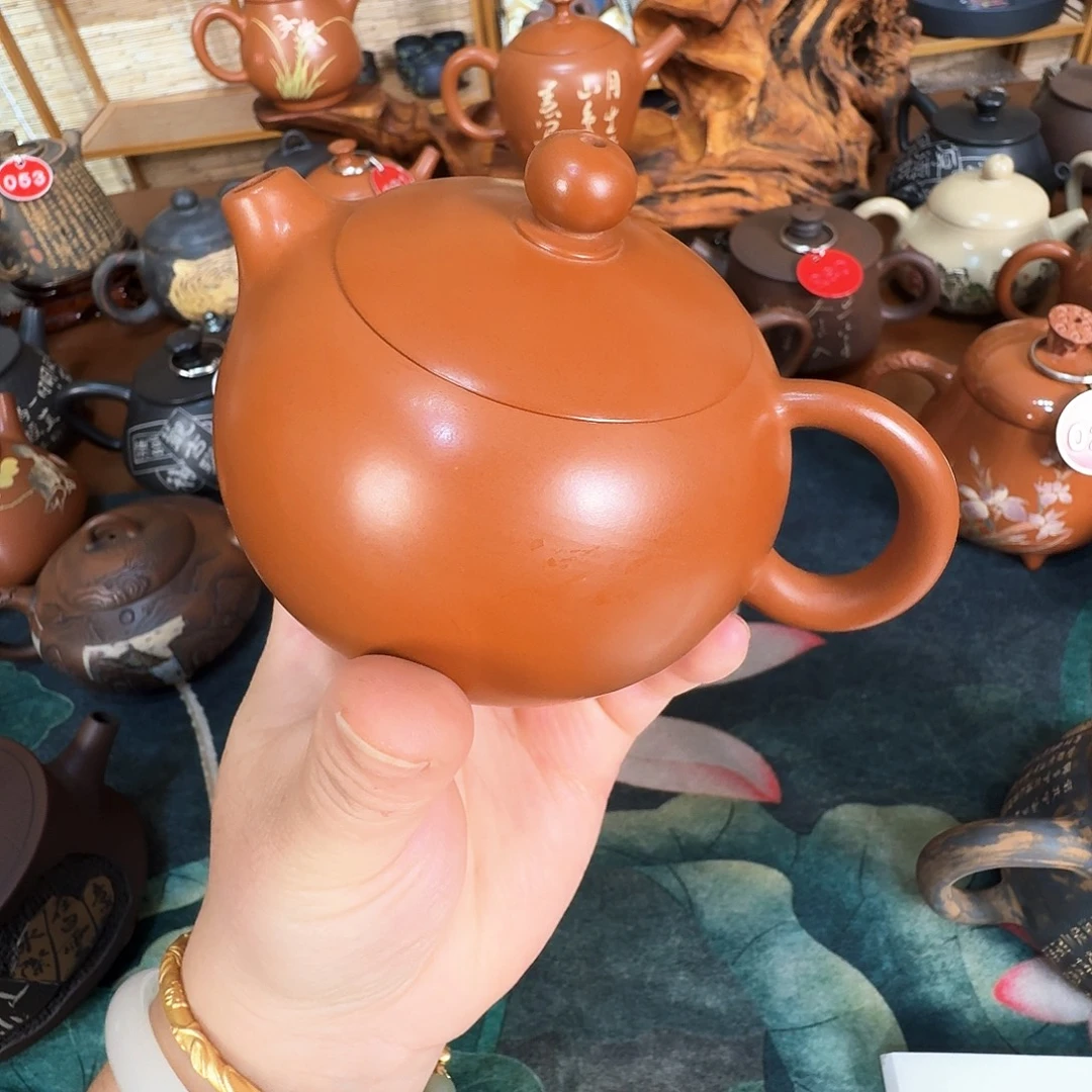水晶玻璃吸管款复烧红泥西施微瑕