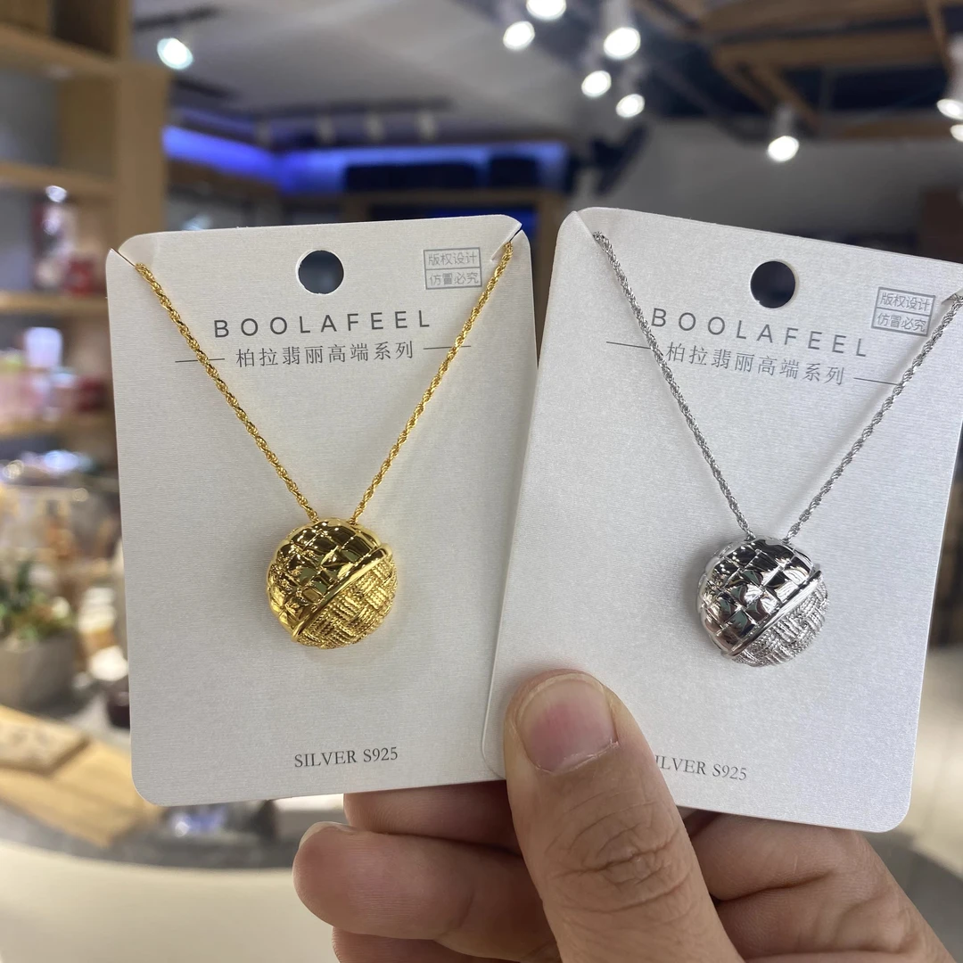 链子925银 00734 古丽品牌高端定制柏拉翡丽s925纯银项链毛衣链