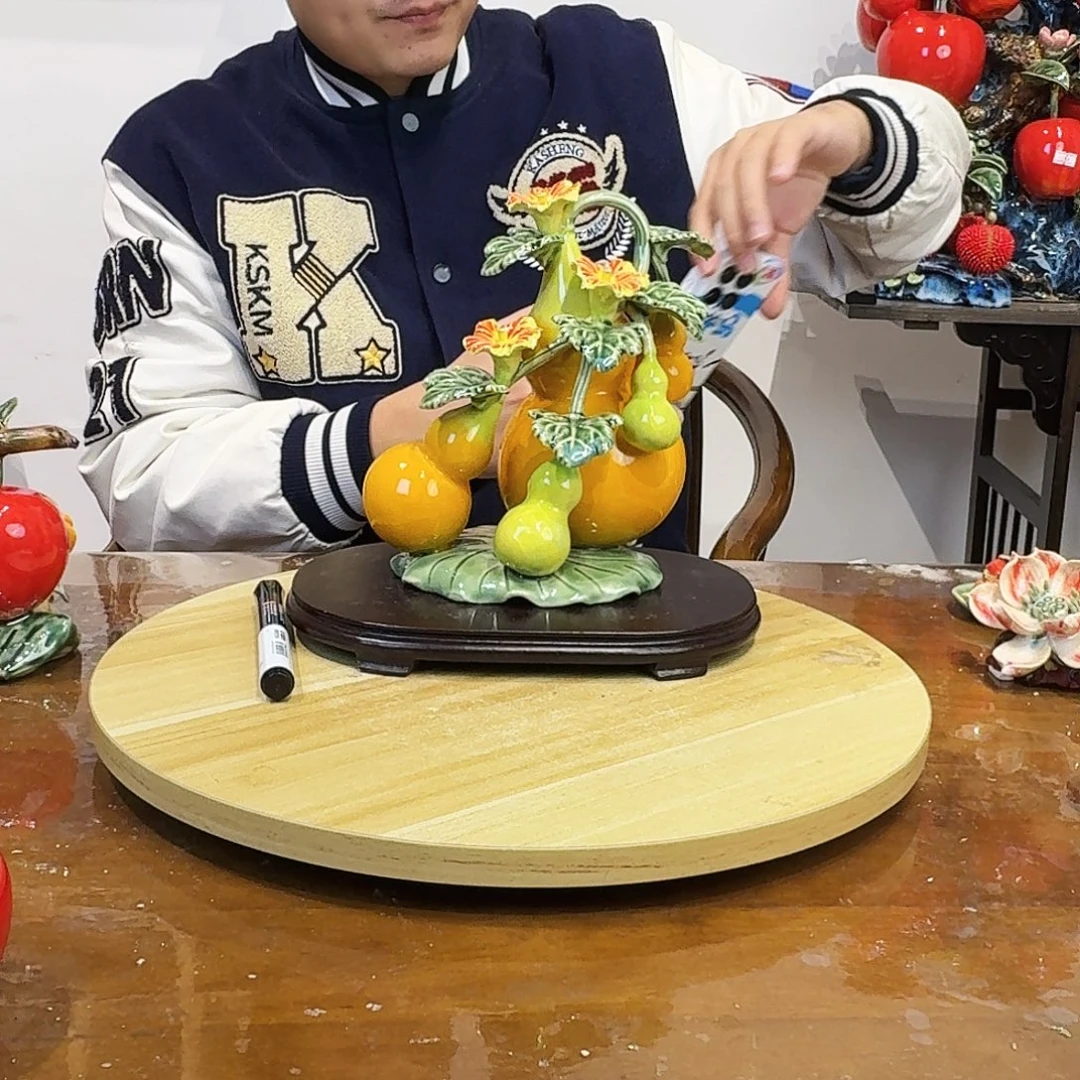 陶瓷五葫芦的摆件