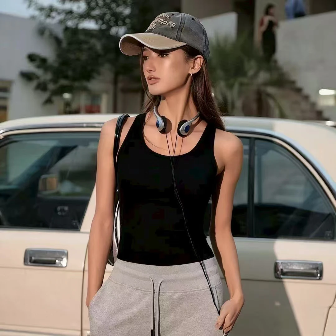 运动背心带胸垫女健身内衣瑜伽上衣透气速干防震文胸