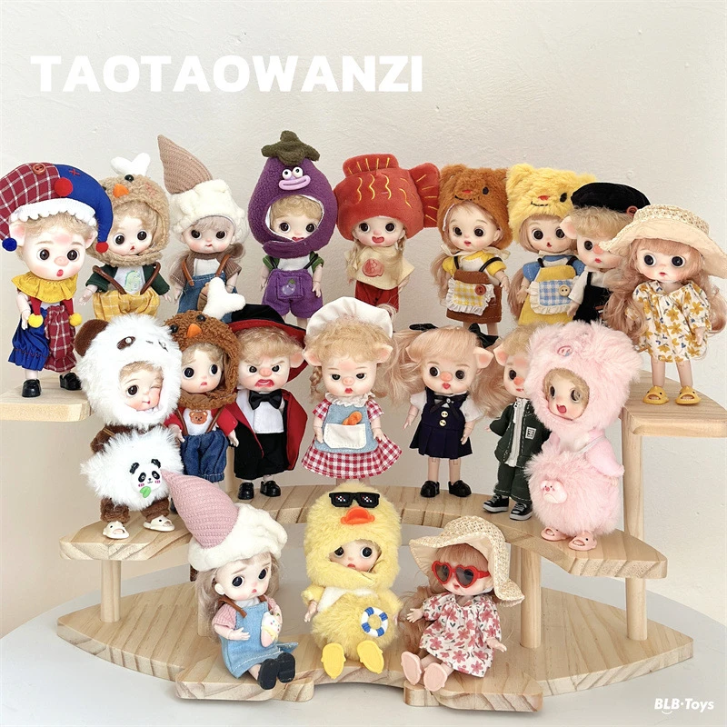 桃气农场夏日风情屁猪装扮娃娃玩具多关节可活动女孩礼物OB11