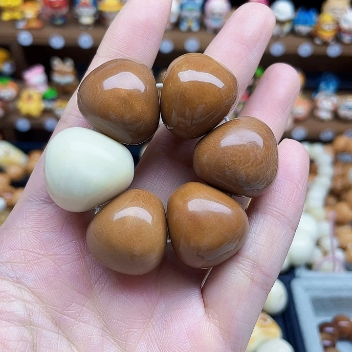 白玉菩提吊坠牙果蒜瓣