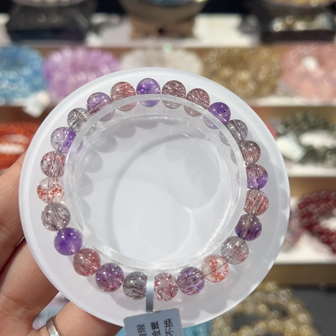 未镶嵌手串水晶典藏级顺发超七7.8mm