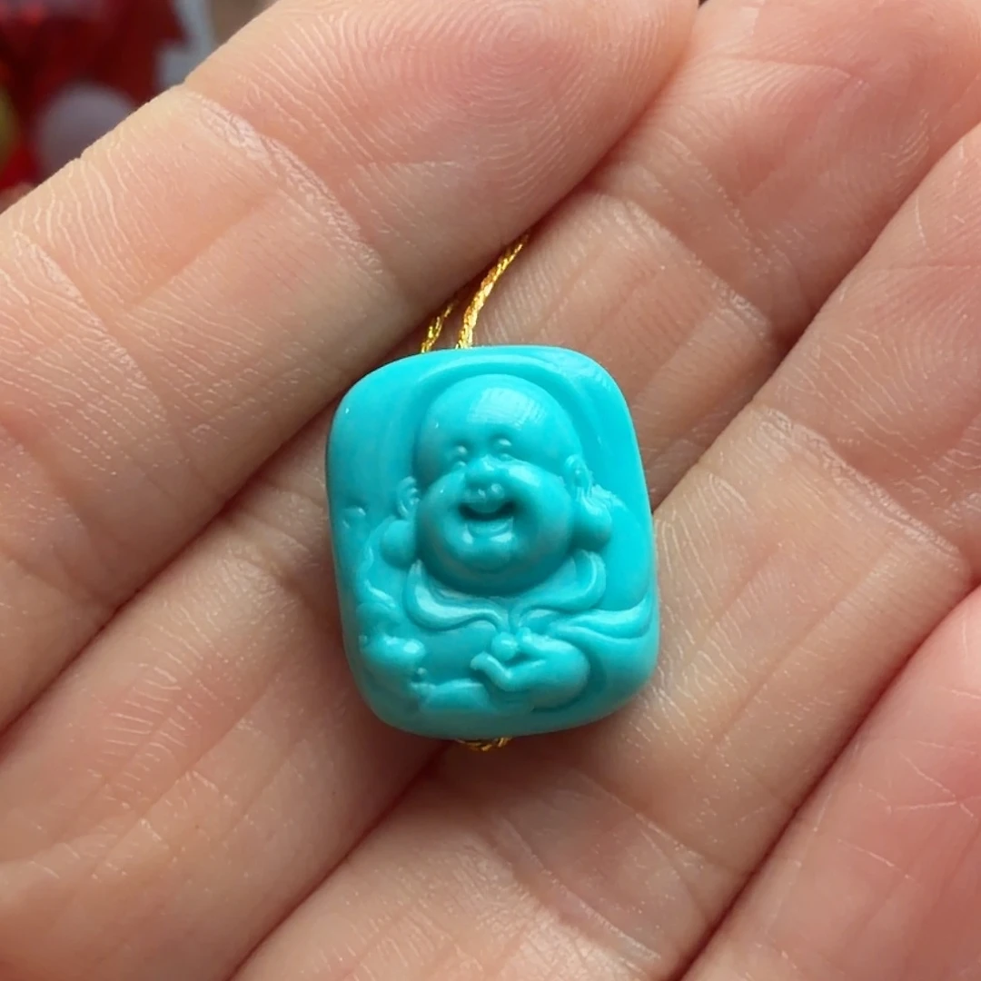 绿松石未镶嵌颈饰