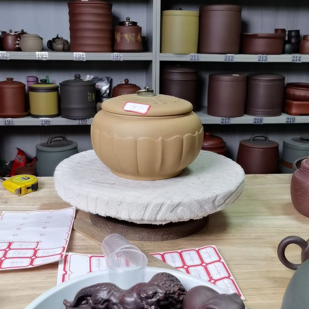 紫砂茶叶罐正品小罐紫砂茶叶9872