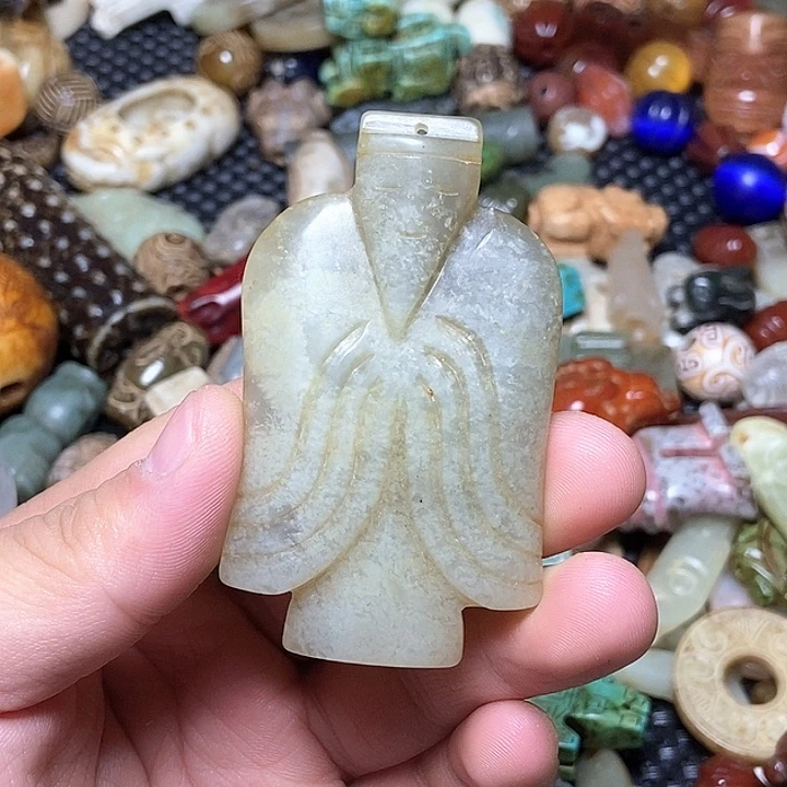 和田玉未镶嵌颈饰147