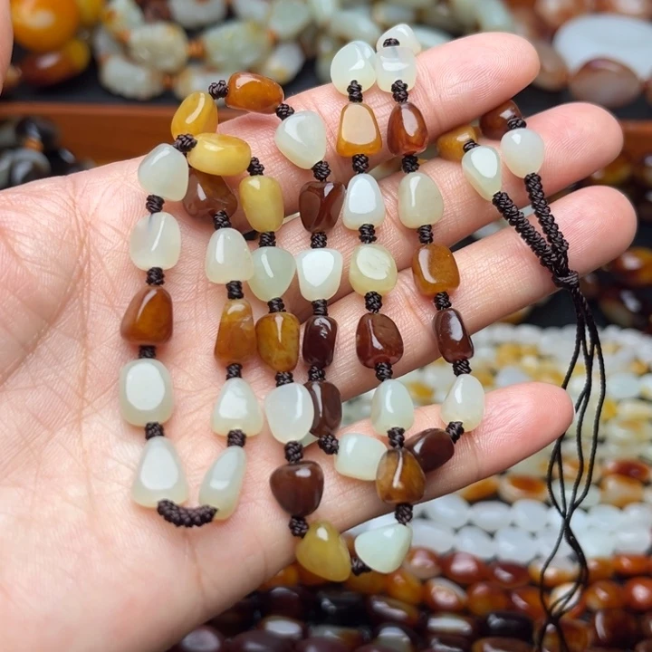 和田玉未镶嵌手链