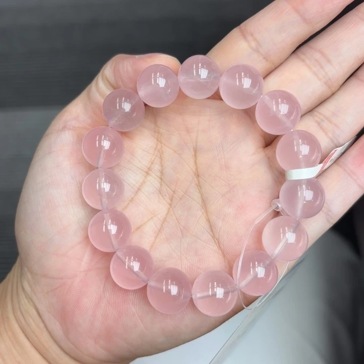 未镶嵌手链水晶粉水晶