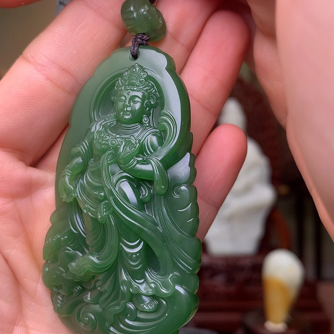 和田玉未镶嵌挂件