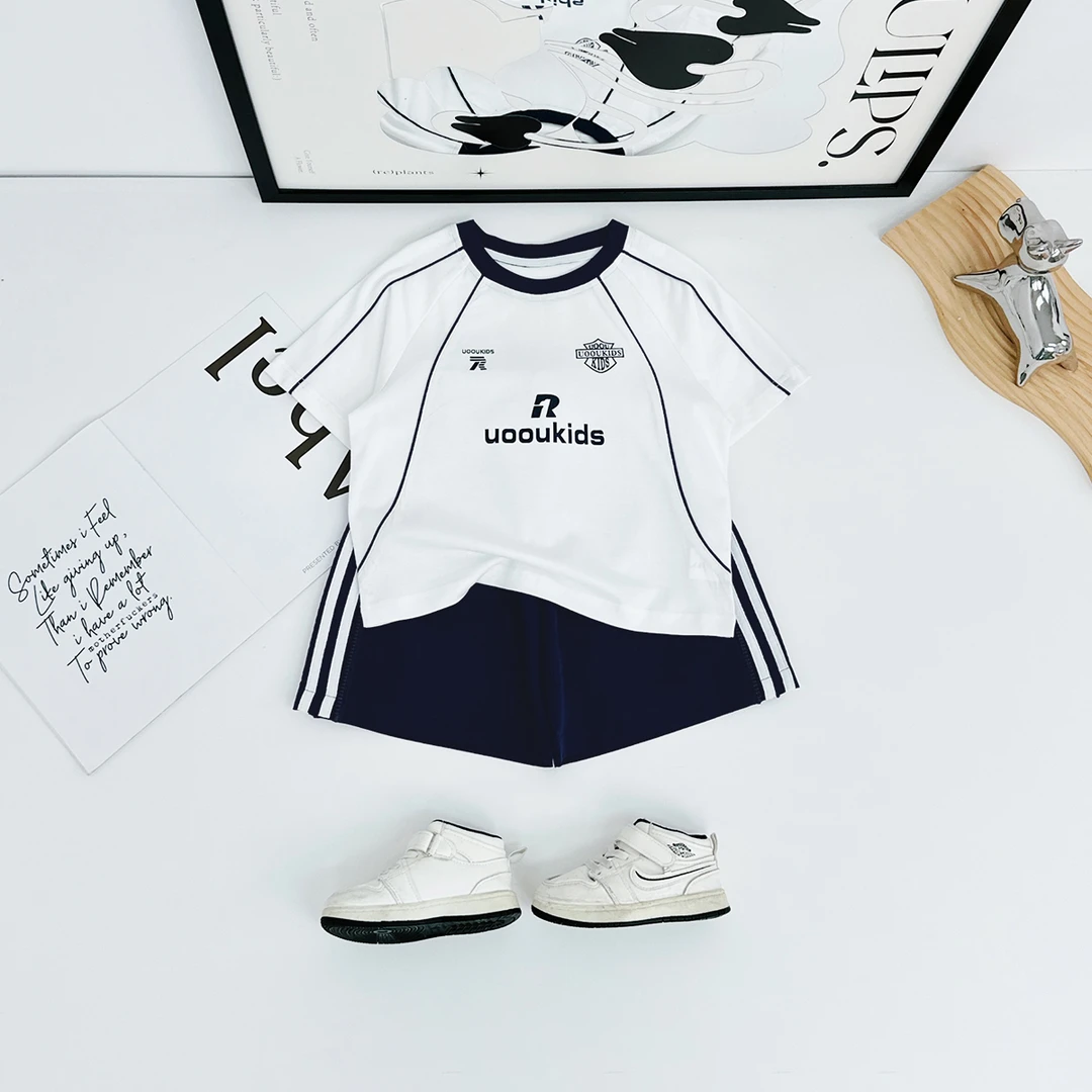 儿童套装夏季2025新款男童短袖两件套洋气潮BQ25707Z悠悠童话童装