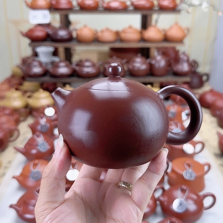 王***✧茶壶紫砂300大西施紫色