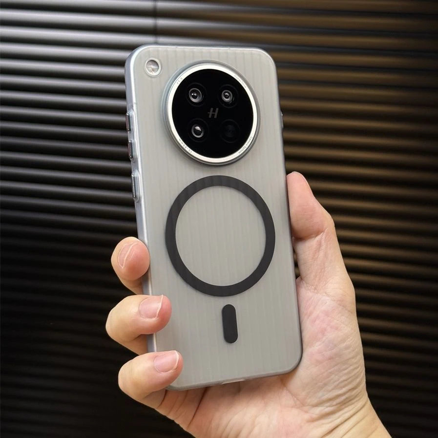 适用OPPOFindX8s磁吸磨砂瓦楞壳FindX8s+透明手机壳x8Pro防摔硬壳