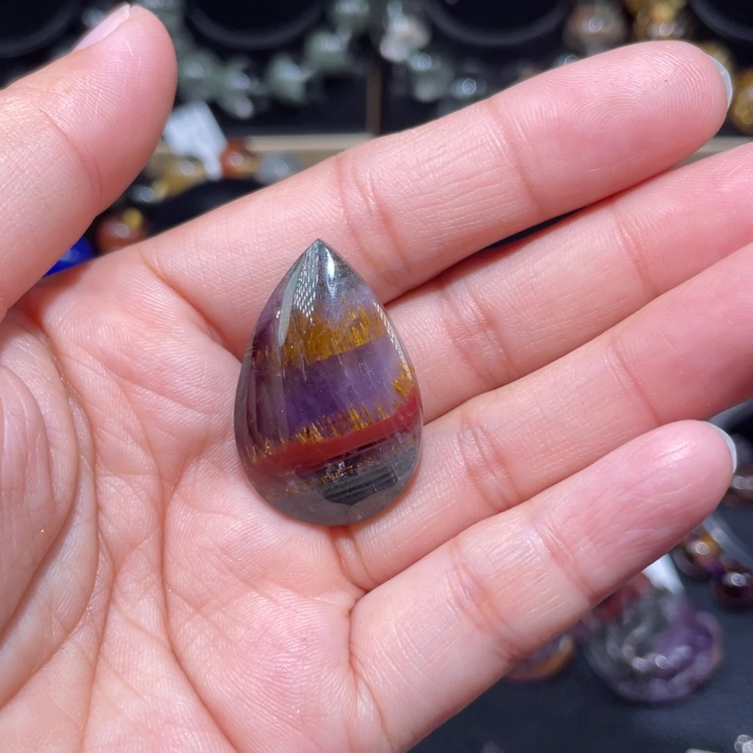 水晶颈饰未镶嵌欢*宝极光吊坠