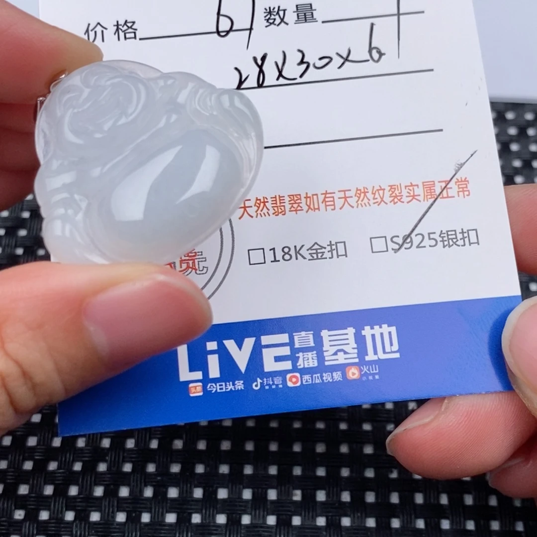 翡翠银S925镶嵌颈饰