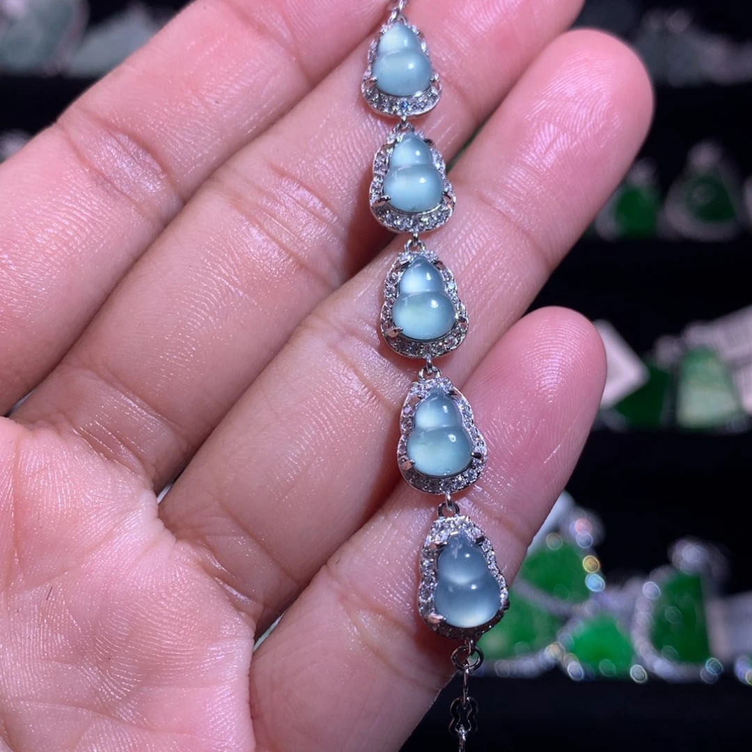 【闪购商品】银S925镶嵌手链翡翠