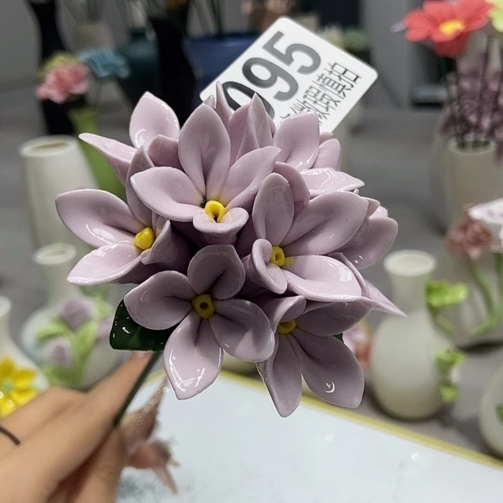 陶瓷纯手工捏花设计