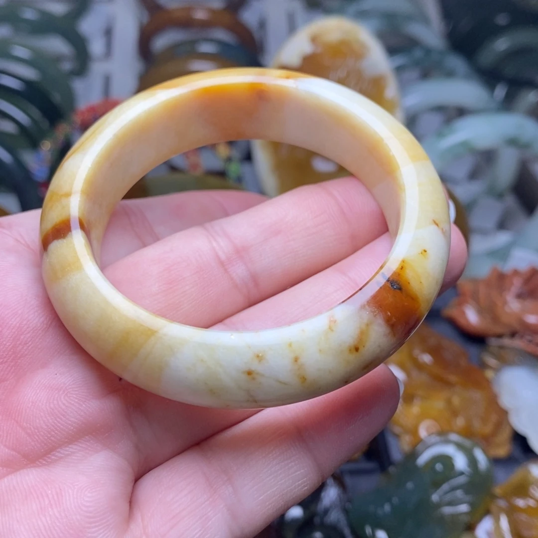 蛇纹石玉手镯51未镶嵌