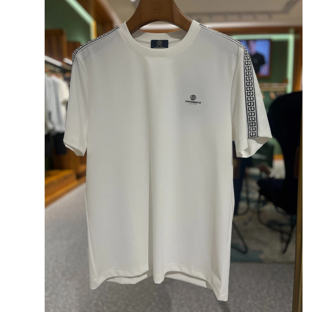 欧度25年夏季新品短袖男士休闲圆领透气